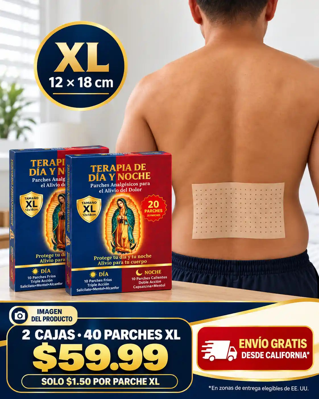 D-Wellness Day & Night — 2 Boxes, 40 XL Patches